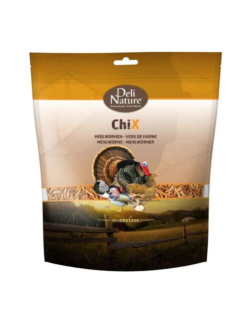 Deli nature Chix meelwormen 500g