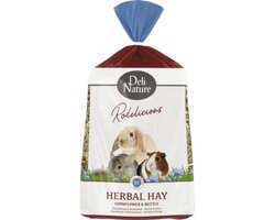 DELI NATURE Knaagdiervoer Rodelicious kruidenhooi koren & brandnetel 600 g