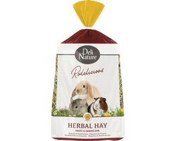 DELI NATURE Knaagdiervoer Rodelicious kruidenhooi madelief & paard 600 g