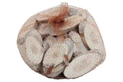 Dennehoutschijfjes 250g l.wit
