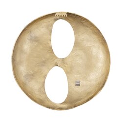 PTMD Deuie Brass casted alu wall panel rounded large - afbeelding 3