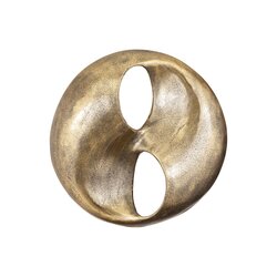 PTMD Deuie Brass casted alu wall panel rounded small - afbeelding 1