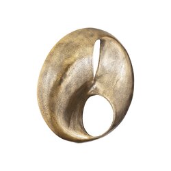 PTMD Deuie Brass casted alu wall panel rounded small - afbeelding 2