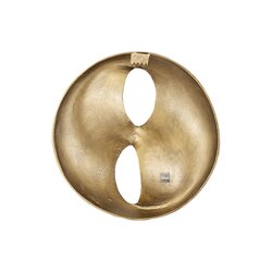 PTMD Deuie Brass casted alu wall panel rounded small - afbeelding 3