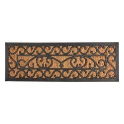 Deurmat rbbr/kokos klssk l25b75 ass