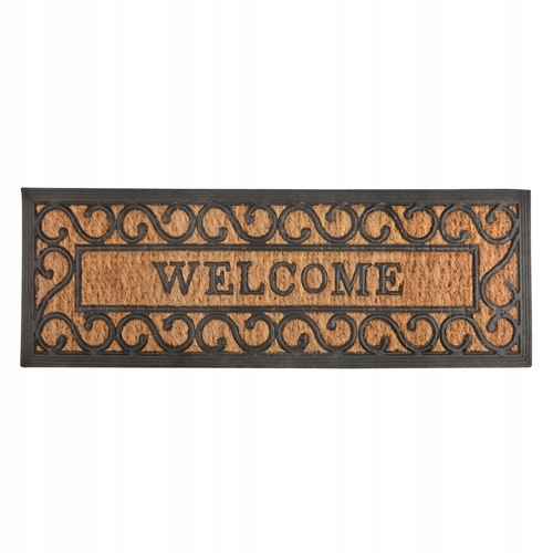 Deurmat rubber/kokos welcome l25b75