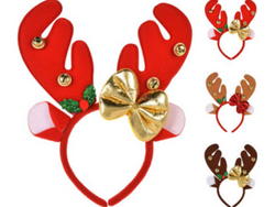 Diadeem Kerst Rendier 3Ass Kle