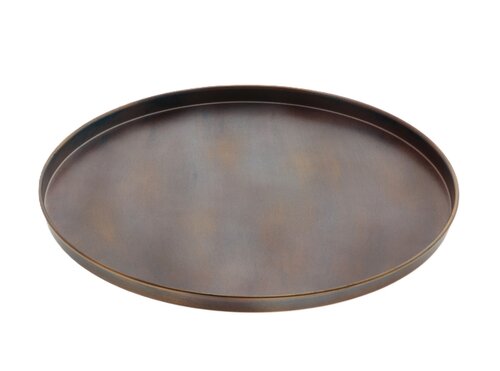 Dienblad sarlek d35h2cm brn/gd