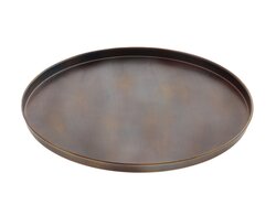 Dienblad sarlek d35h2cm brn/gd