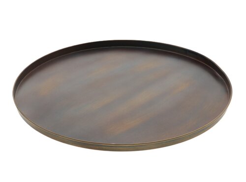 Dienblad sarlek d45h2cm brn/gd