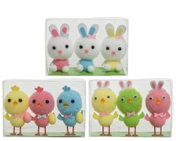 DECORIS Dier foam l3b2.5h6.5cm multi a3 3st