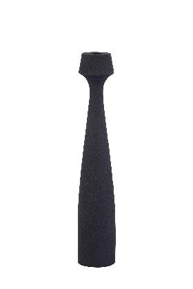 PTMD Dieu Black casted alu candleholder hourglass L