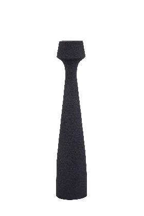 PTMD Dieu Black casted alu candleholder hourglass S