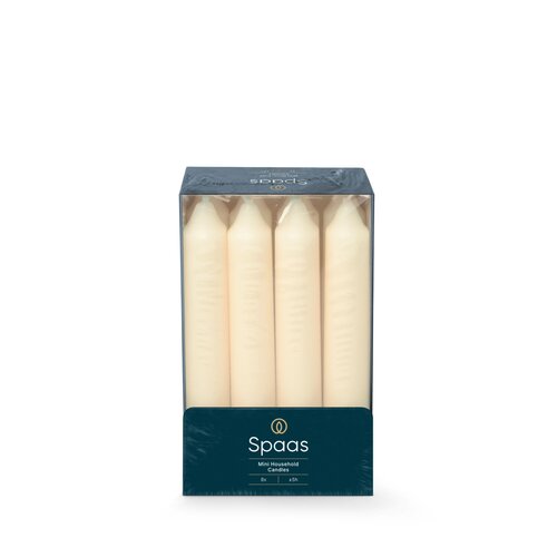 Spaas Mini huishoudkaars 5u x8 - ivoor