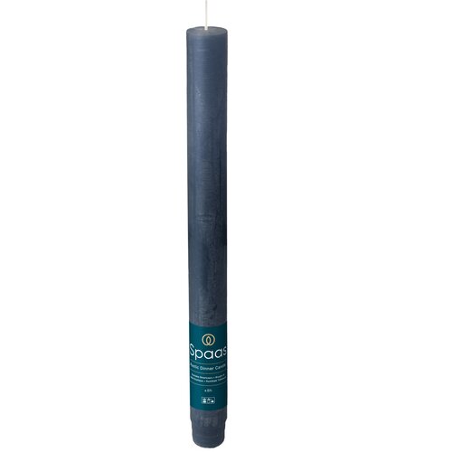 Spaas Rustieke dinerkaars - donkerblauw