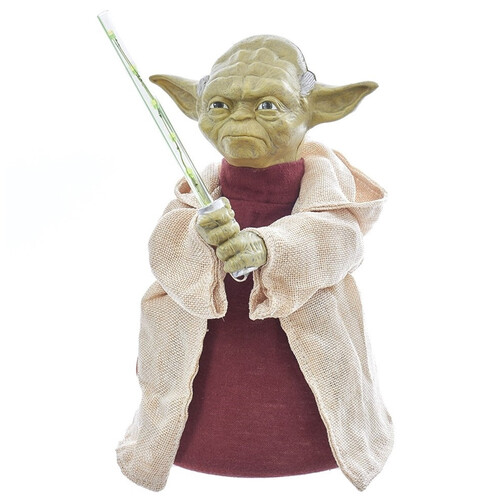 Disney 12"B/O Yoda W/Led Saber Treetop