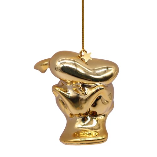 Disney 3D ornament Donald gold head