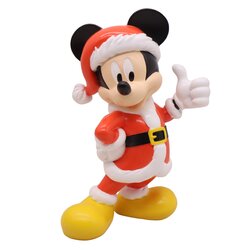 Disney 3D seasonal statue Mickey santa suit medium
