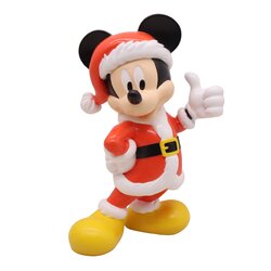 Disney 3D seasonal statue Mickey santa suit small