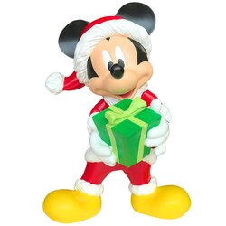 Disney 3D Seasonal Statue Mickey with present