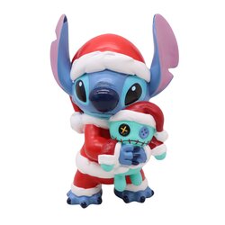 Disney 3D seasonal statue Stitch santa suit small