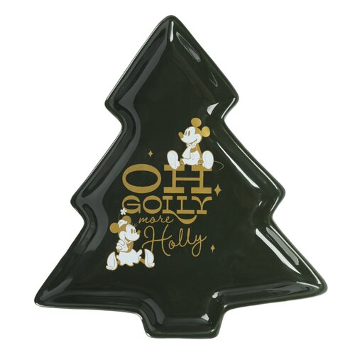 Disney Christmas tree plate Mickey & Minnie