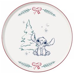 DISNEY Dinerbord porselein stitch kerstboom