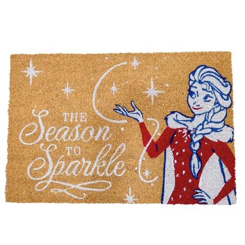Disney Doormat Elsa season to sparkle