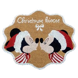 Disney Doormat Mickey & Minnie christmas kisses
