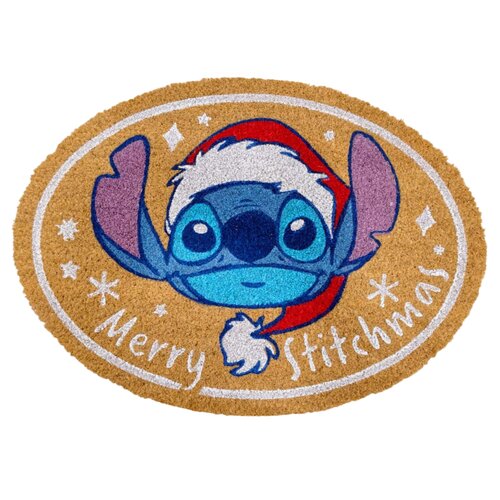 Disney Doormat Stitch merry Stitchmas oval