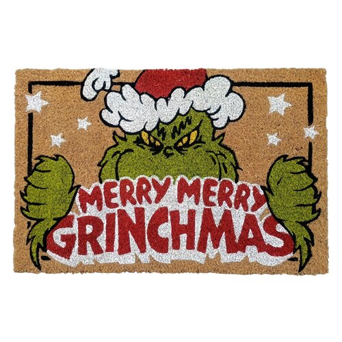 Disney Doormat the Grinch merry merry grinchmas