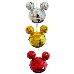 Disney Ear Baubles jingle bells 3 assorted