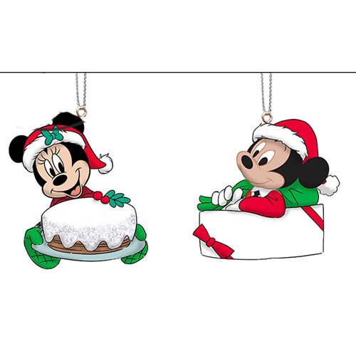Disney Kerstbal Micky & Minnie 2 assorti