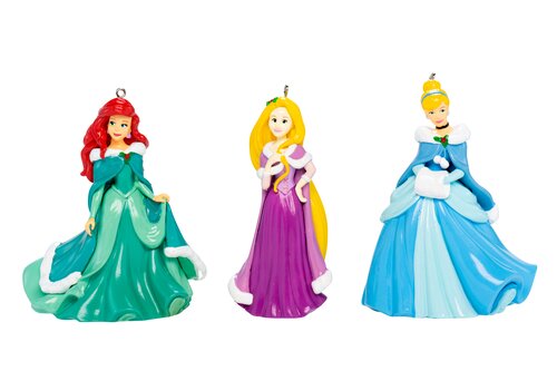 Disney Princess 3 Asst Style Blow Mold kerstornament