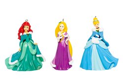 Disney Princess 3 Asst Style Blow Mold kerstornament