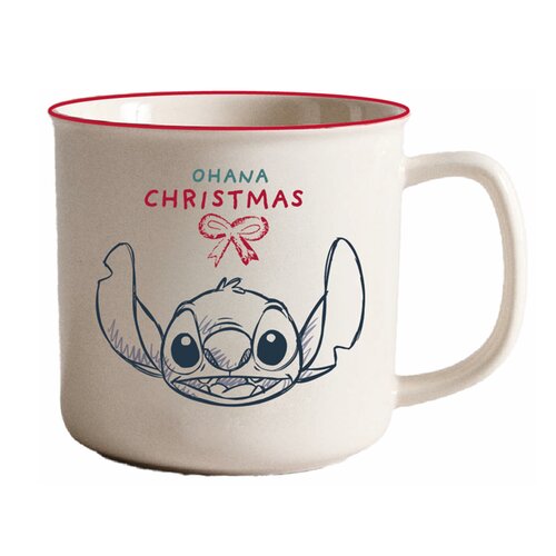 DISNEY Mok porselein stitch ohana christmas