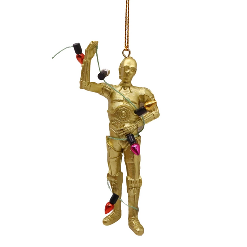 Disney Orn resin 3d c-3po light string 10cm
