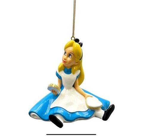 Disney Orn.resin alice zittend 9cm