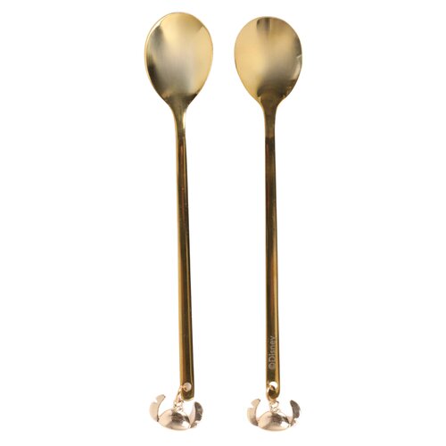 Disney Spoons set of 2 Stitch gold