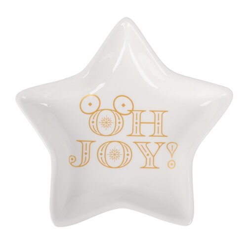 Disney Star Plate Mickey Oh Joy! White