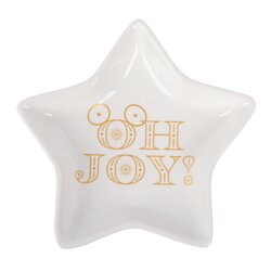 Disney Star Plate Mickey Oh Joy! White