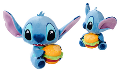 Disney - Stitch met hamburger (25cm)