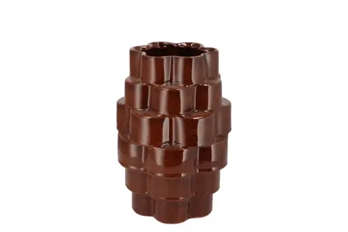 DK Annecy Brown Vase 16X16X25Cm