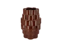 DK Annecy Brown Vase 16X16X25Cm