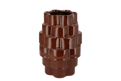 DK Annecy Brown Vase 20X20X30Cm