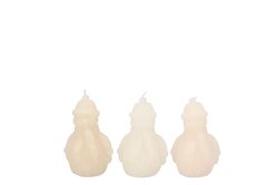 DK Candle Frosty Snowman Cozy Sand Mix 7X10Cm Nm