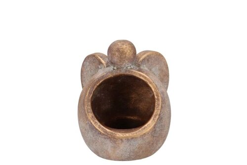 DK Concrete Golden Angel Pot 10X10X12Cm