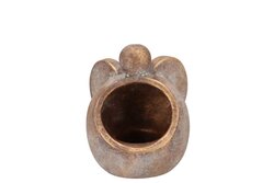 DK Concrete Golden Angel Pot 10X10X12Cm