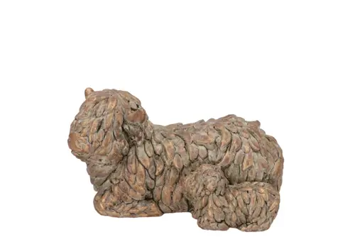 DK Concrete Golden Bull 17X10X10Cm