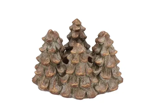 DK Concrete Golden Pot Xmas Tree 17X17X10Cm